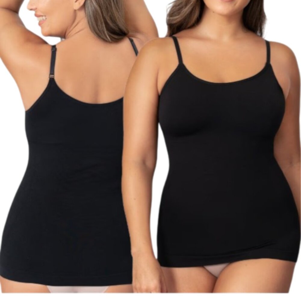 Shapermint | Black Essentials All Day Every Day Scoop Neck Cami | XL - Picture 3 of 13